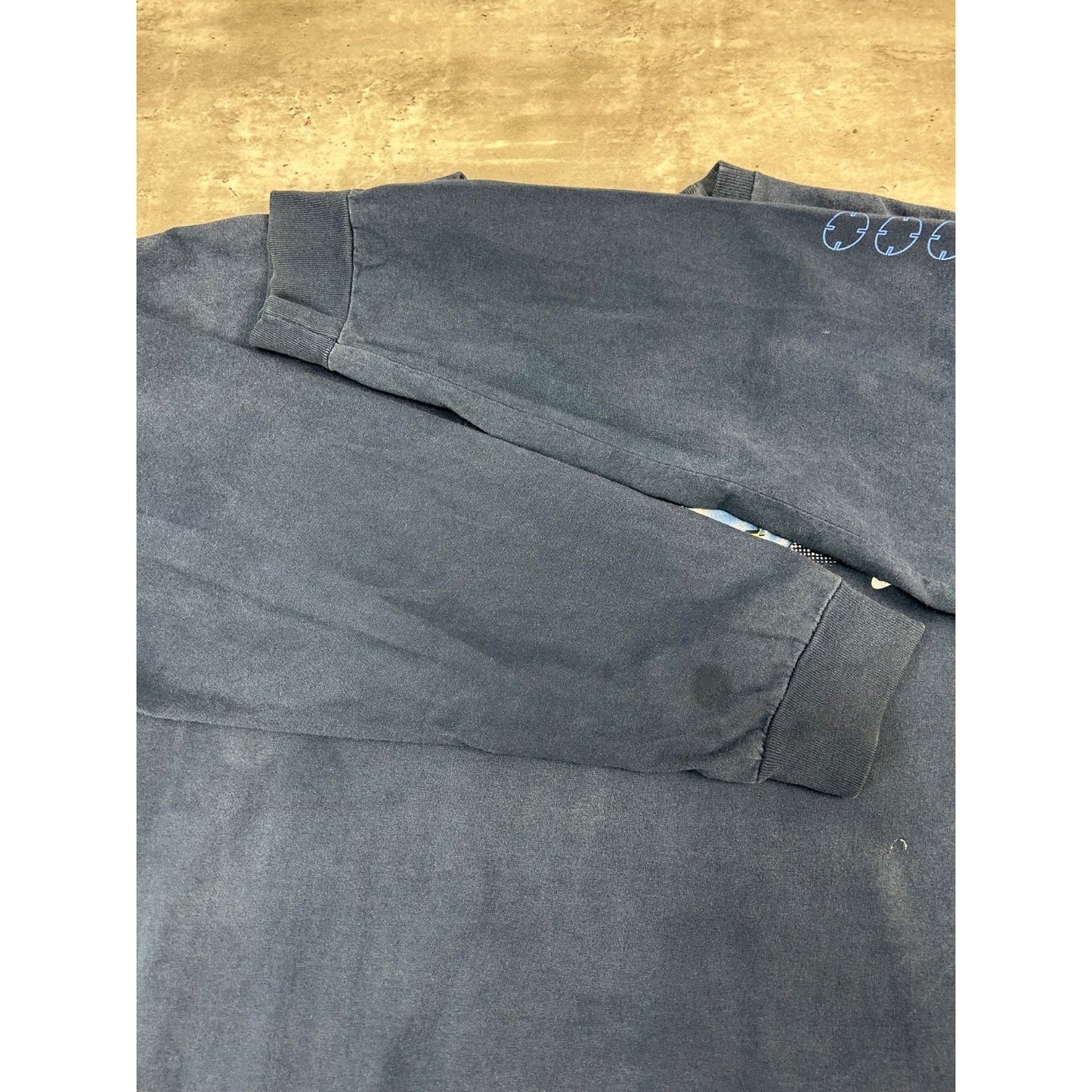 Vintage 2000s Nike Spellout Swoosh Long Sleeve T-Shirt Size XL Blue