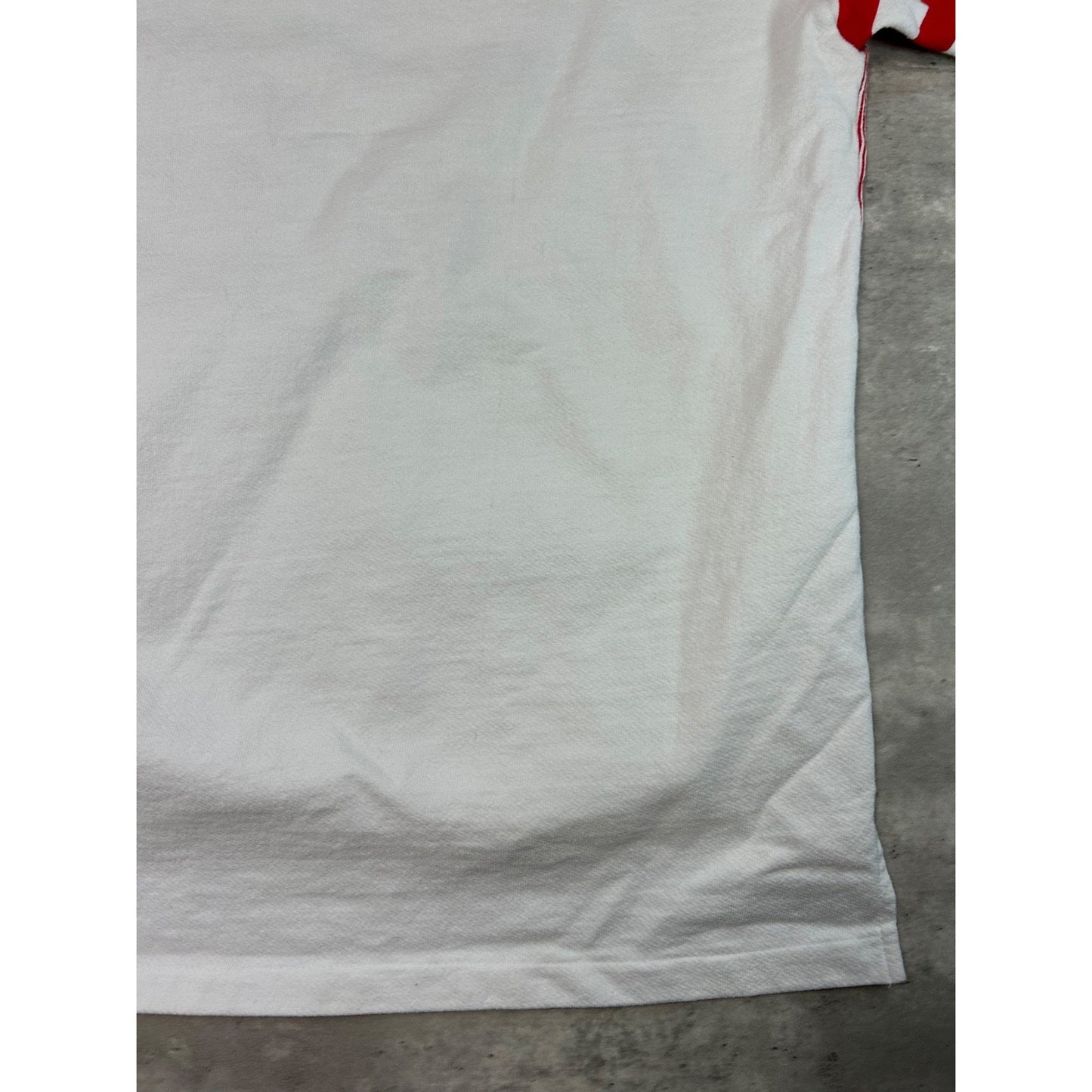 Vintage 90s Tobasco Striped 1/4 Button Hot Sauce Crewneck Sweatshirt Size XL