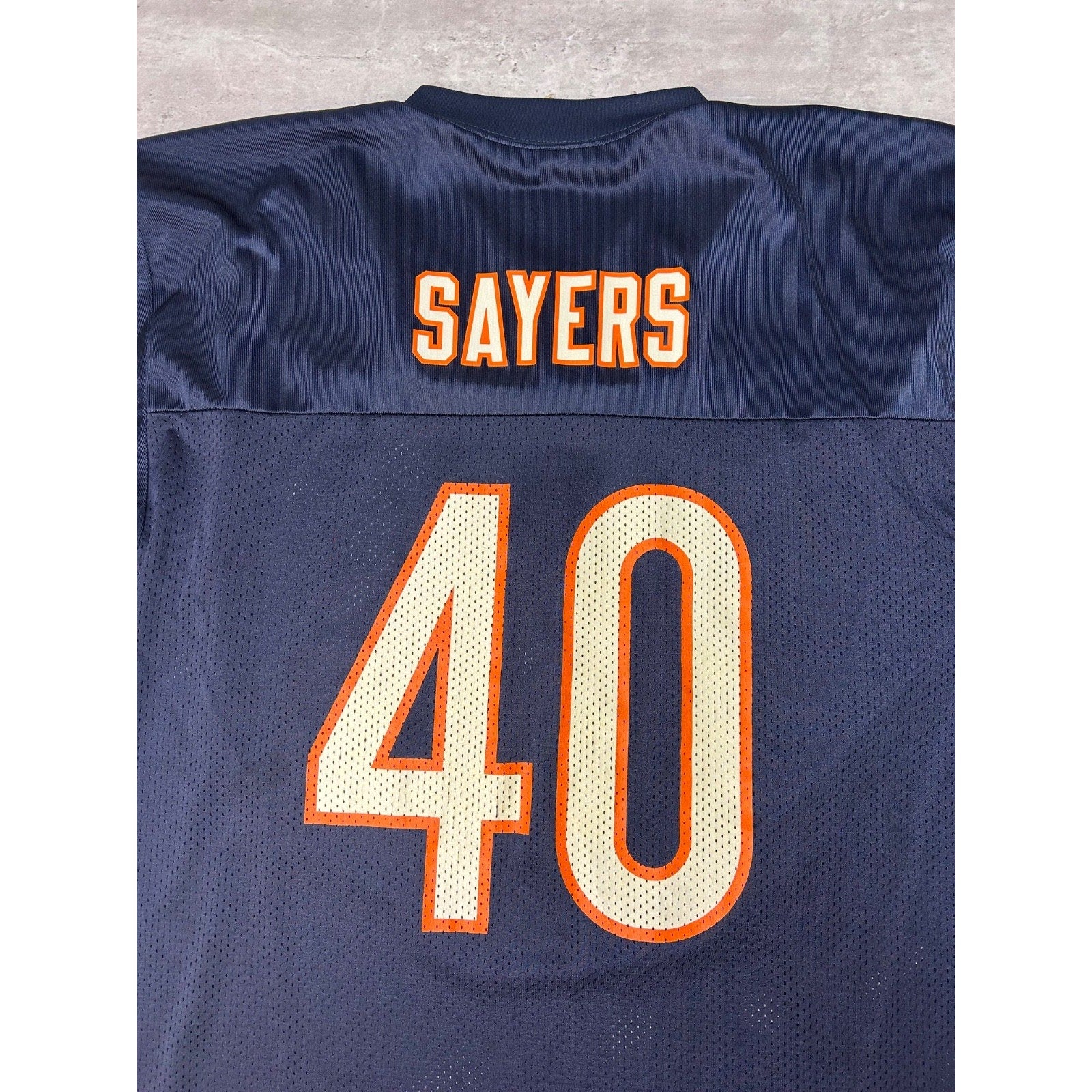 Vintage Gale Sayers #40 Chicago Bears NFL Reebok Football Jersey Size Medium