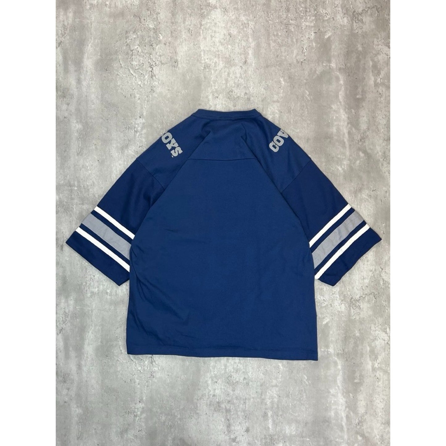 Vintage 90s Dallas Cowboys NFL Graphic Spellout Logo Jersey Size Large