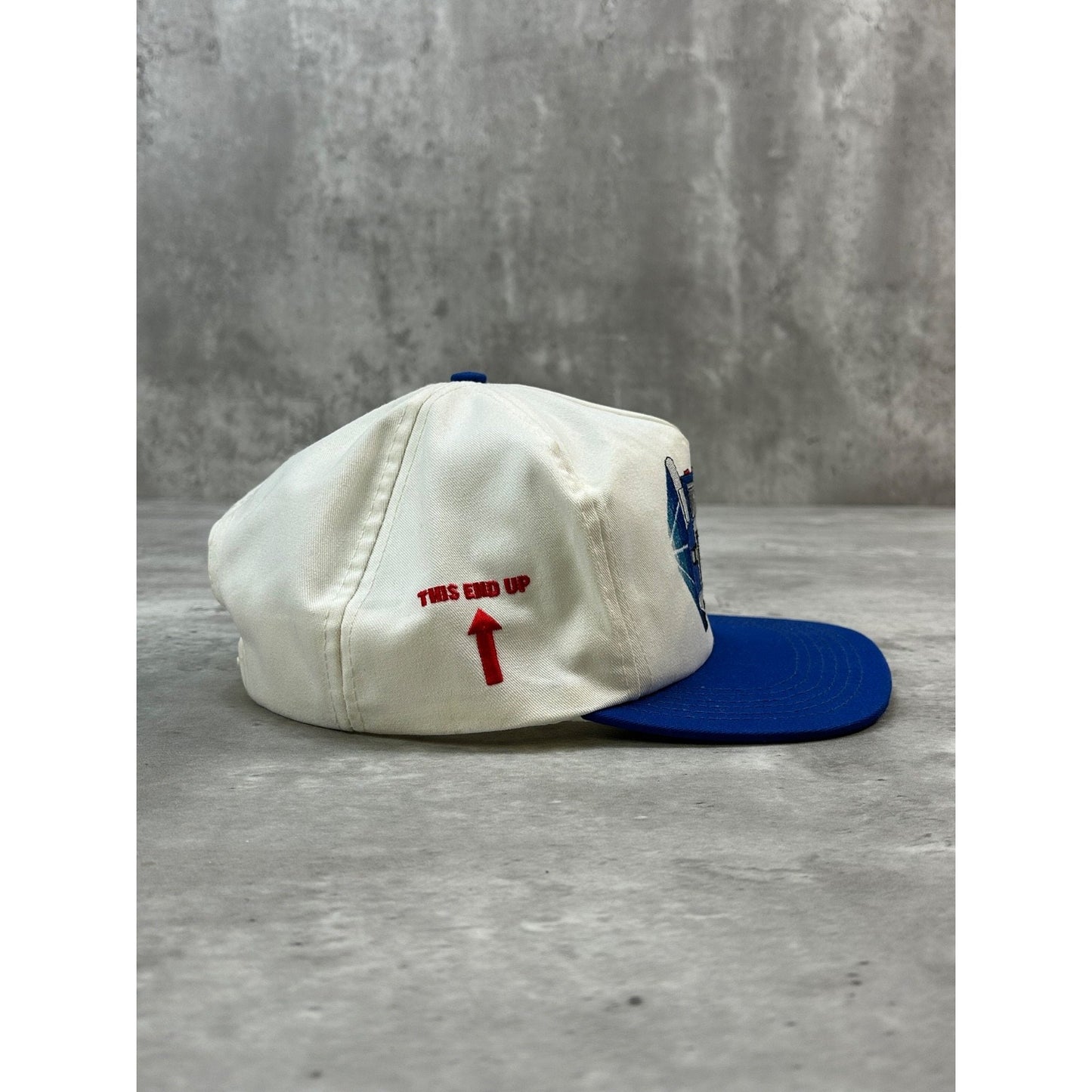 Vintage 90s Freight Truck Embroidered Two Tone Snapback Hat OSFA