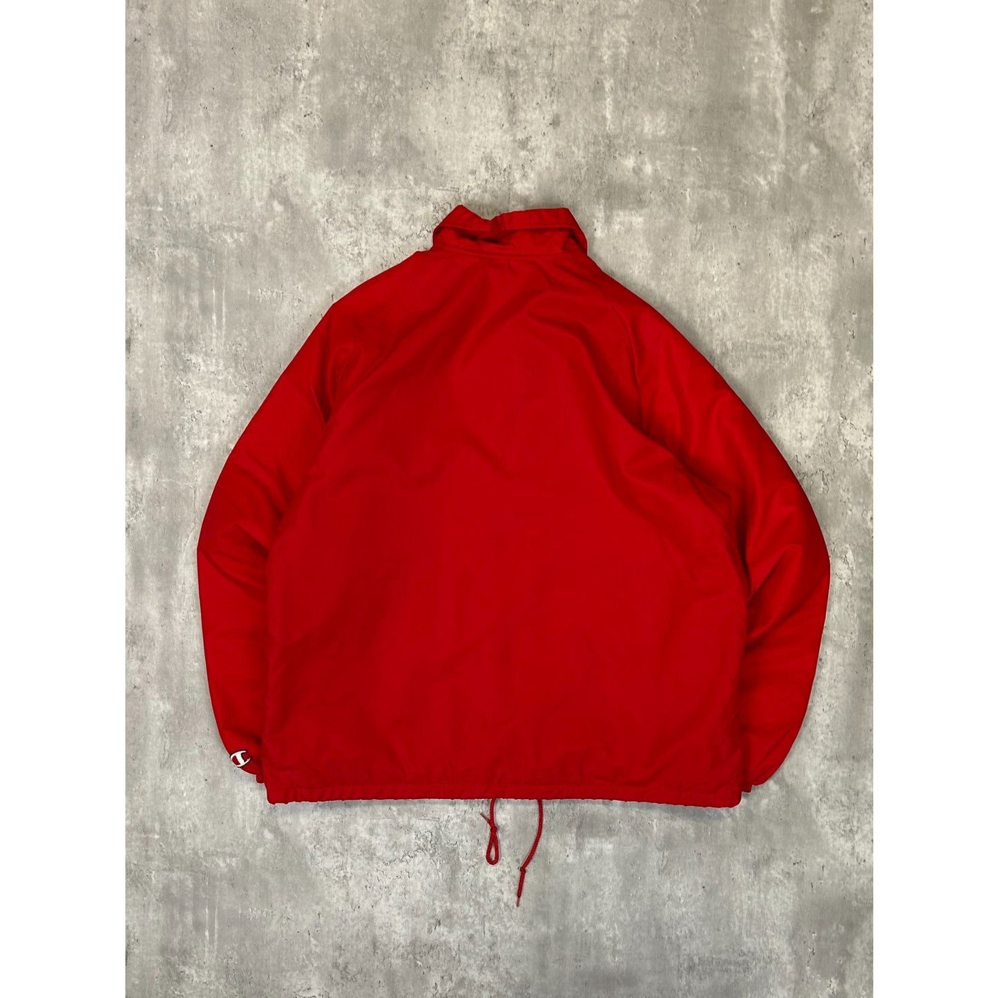 Vintage 80s Nebraska Frosh Football Nylon Coaches Jacket Size Large Red