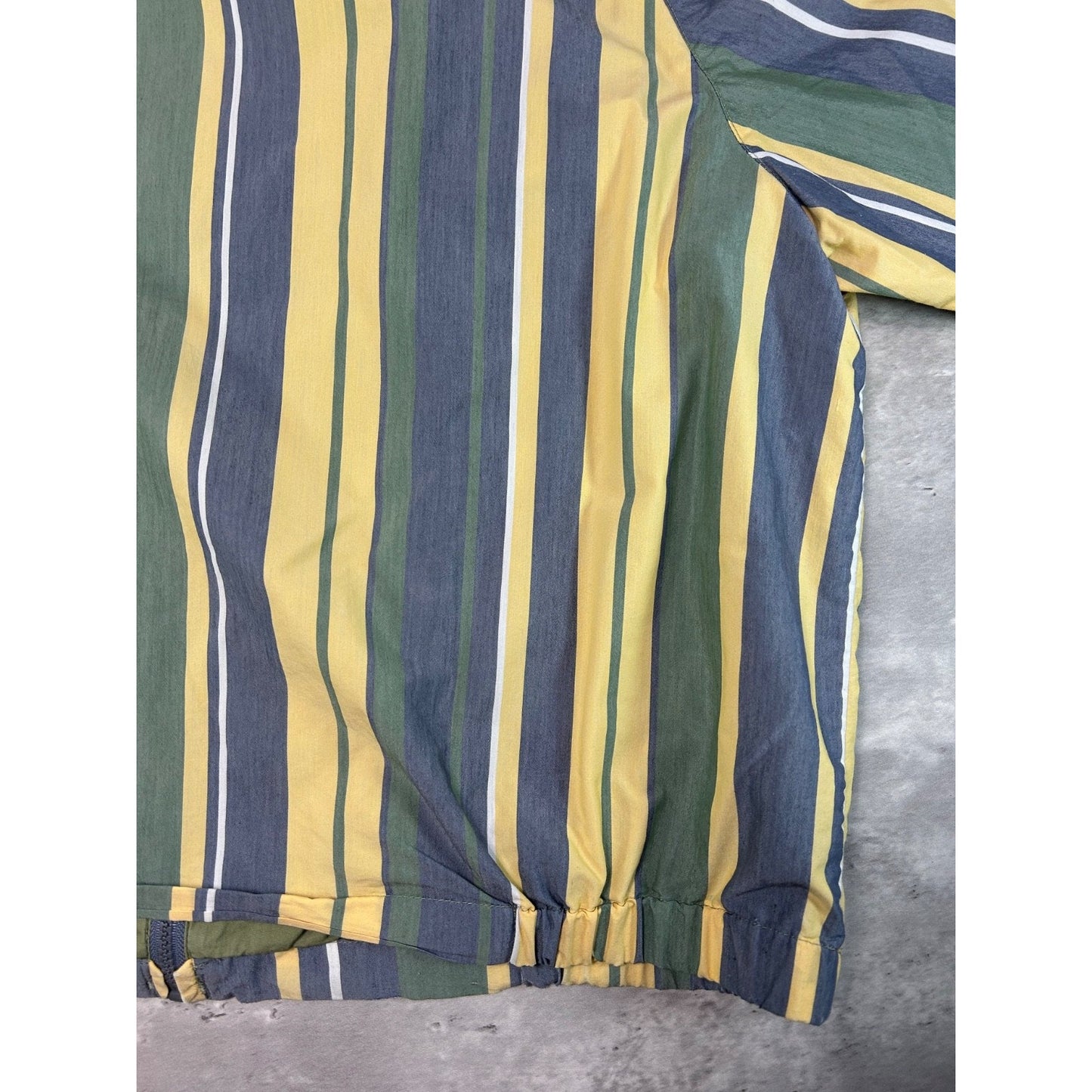 Vintage Nautica Embroidered Logo Striped Harrington Jacket Size Medium