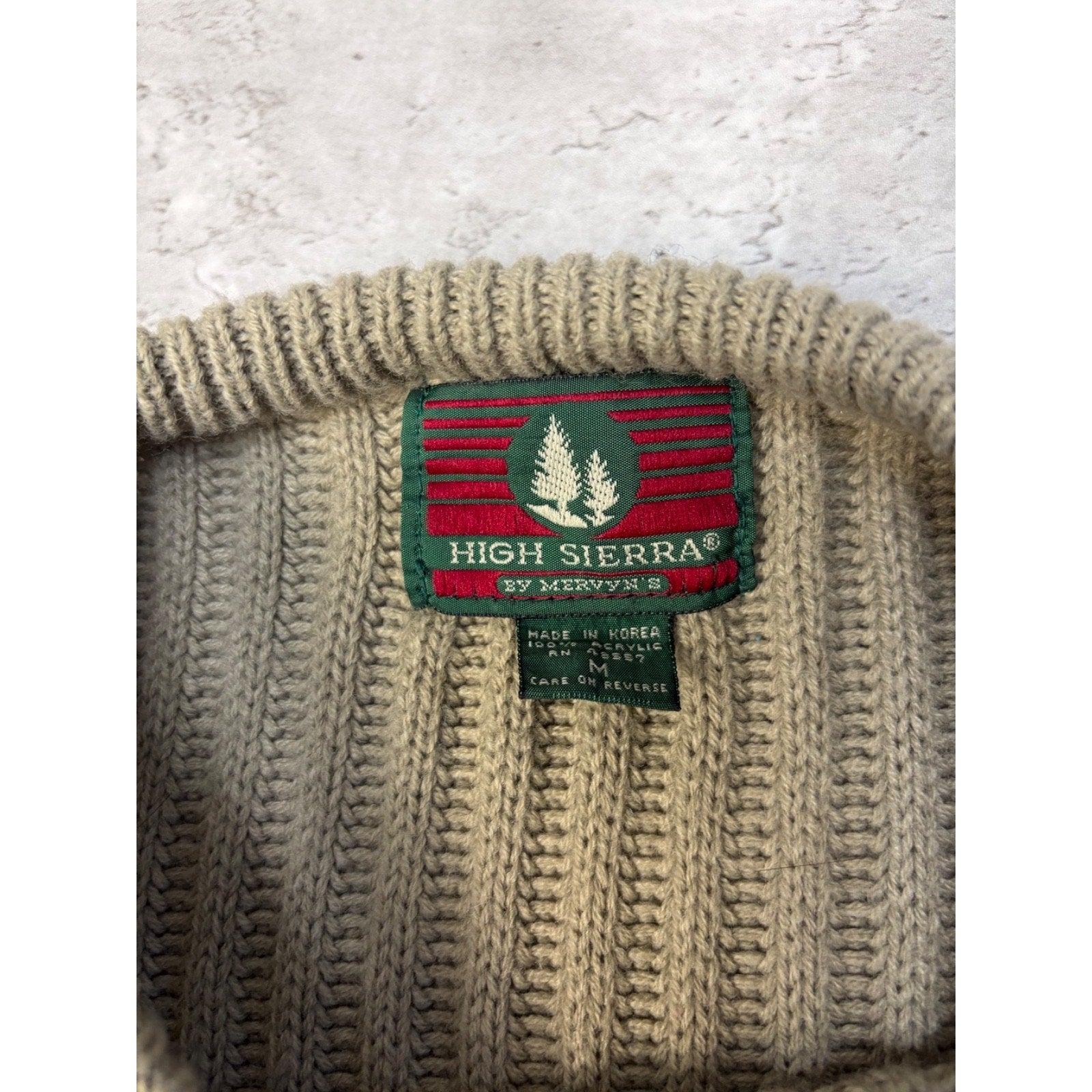 Vintage High Sierra Ribbed Pullover Knit Sweater Size Medium