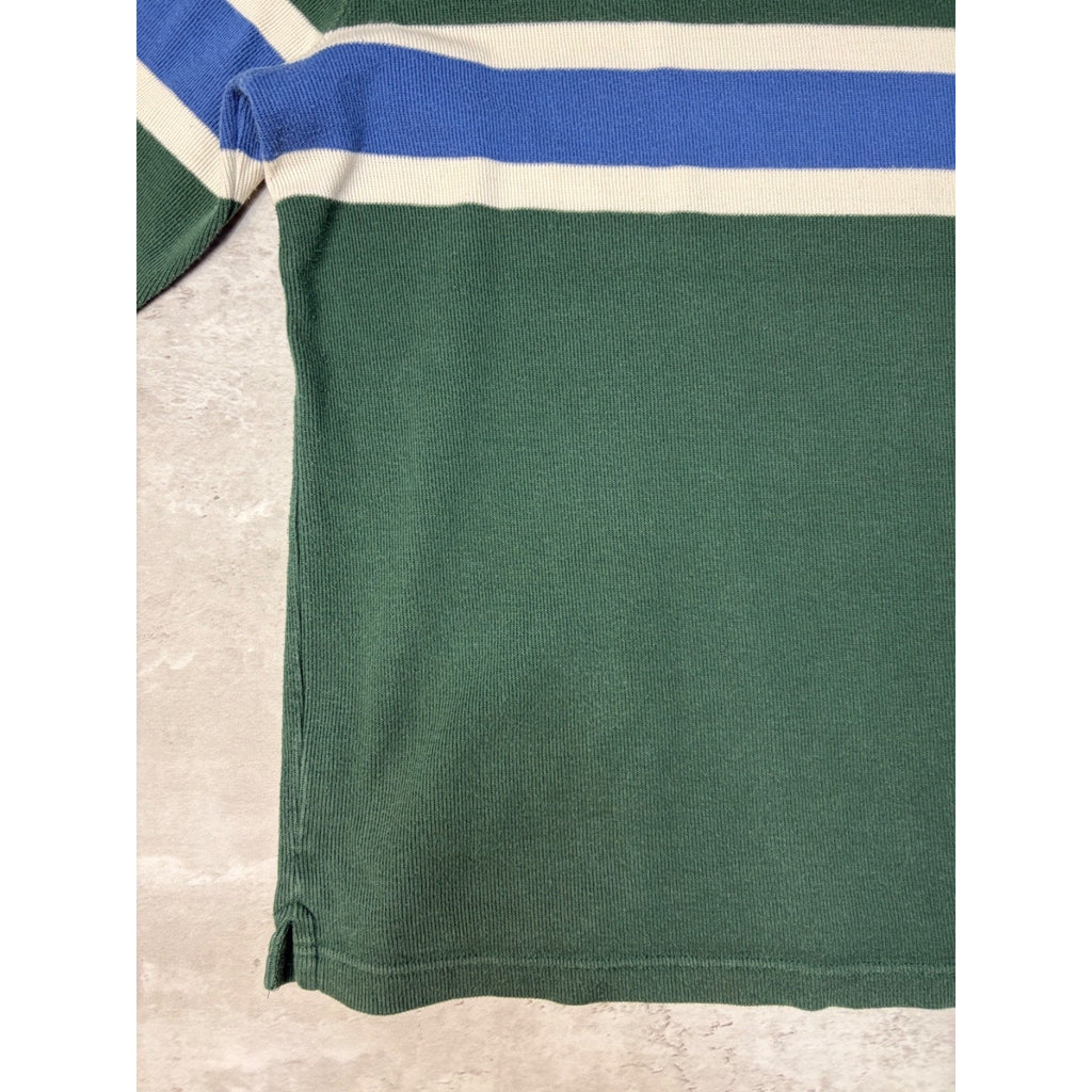 Vintage American Eagle Outfitters Striped V-Neck Knit Sweater Size Small