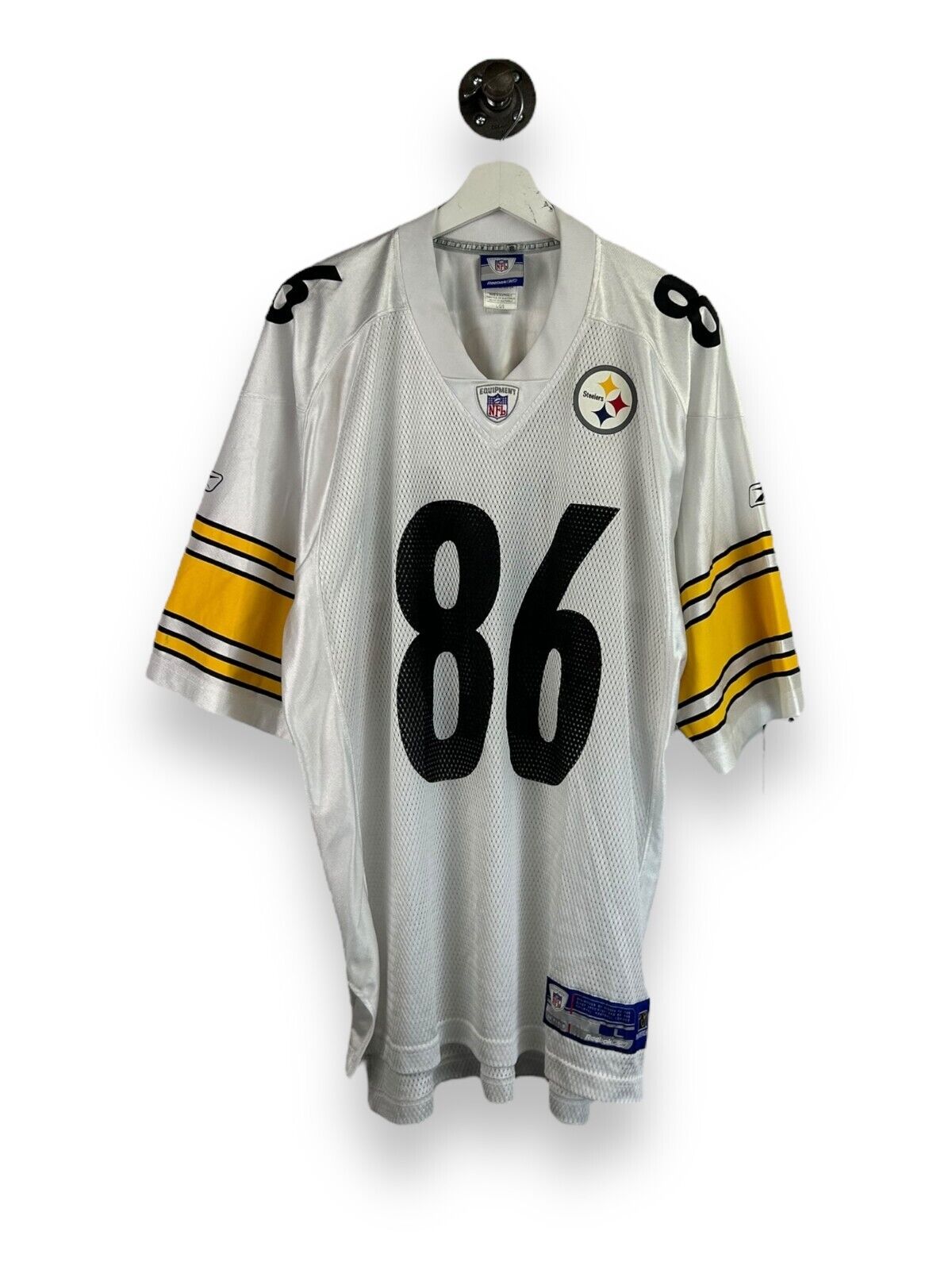 Vintage Hines Ward #86 Pittsburg Steelers NFL Reebok Football Jersey Size Large