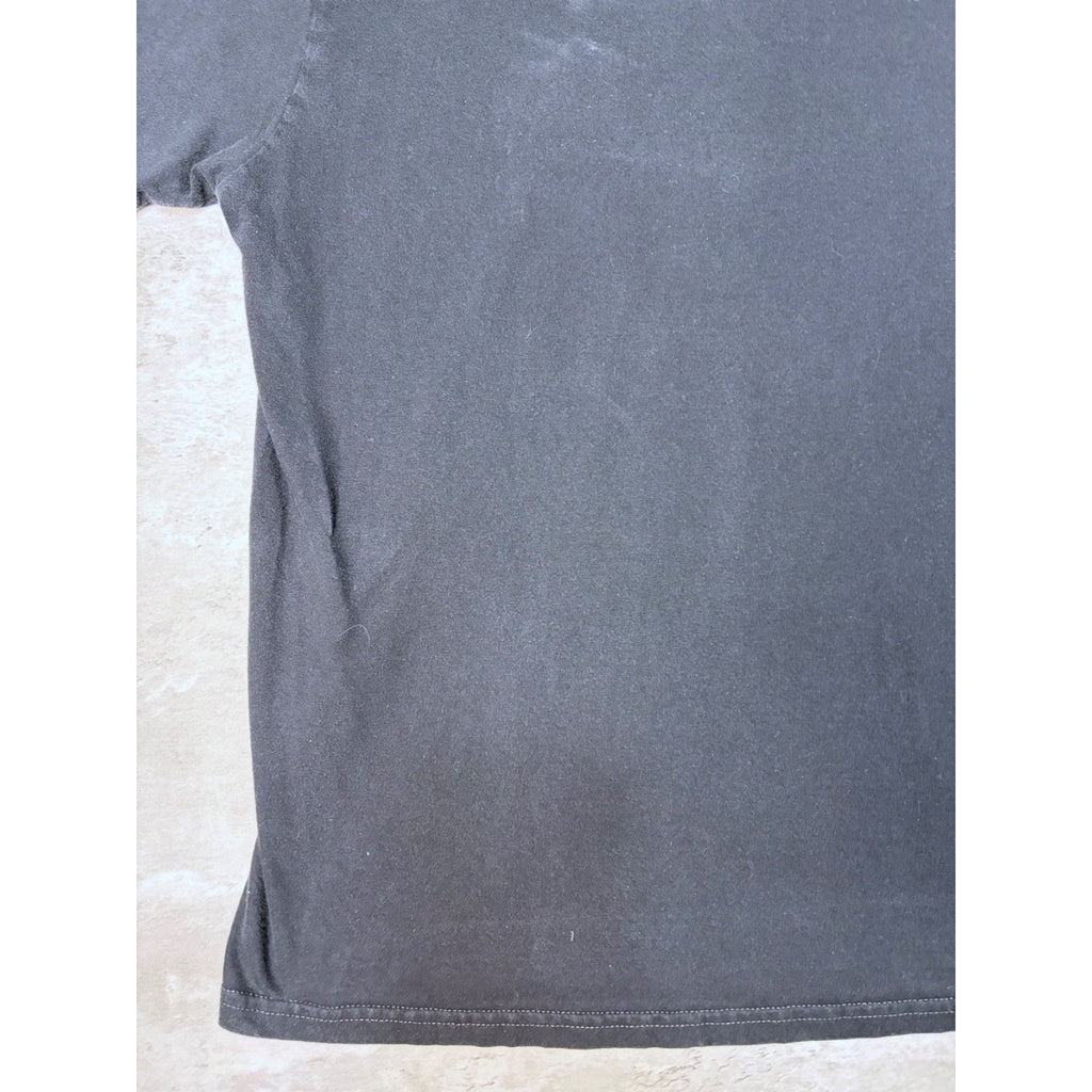 Vintage Y2K Nike Shox Spellout Logo Black Graphic T-Shirt Size XL