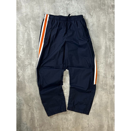 Vintage 2000s Nike Embroidered Swoosh Striped Nylon Track Pants Size XL