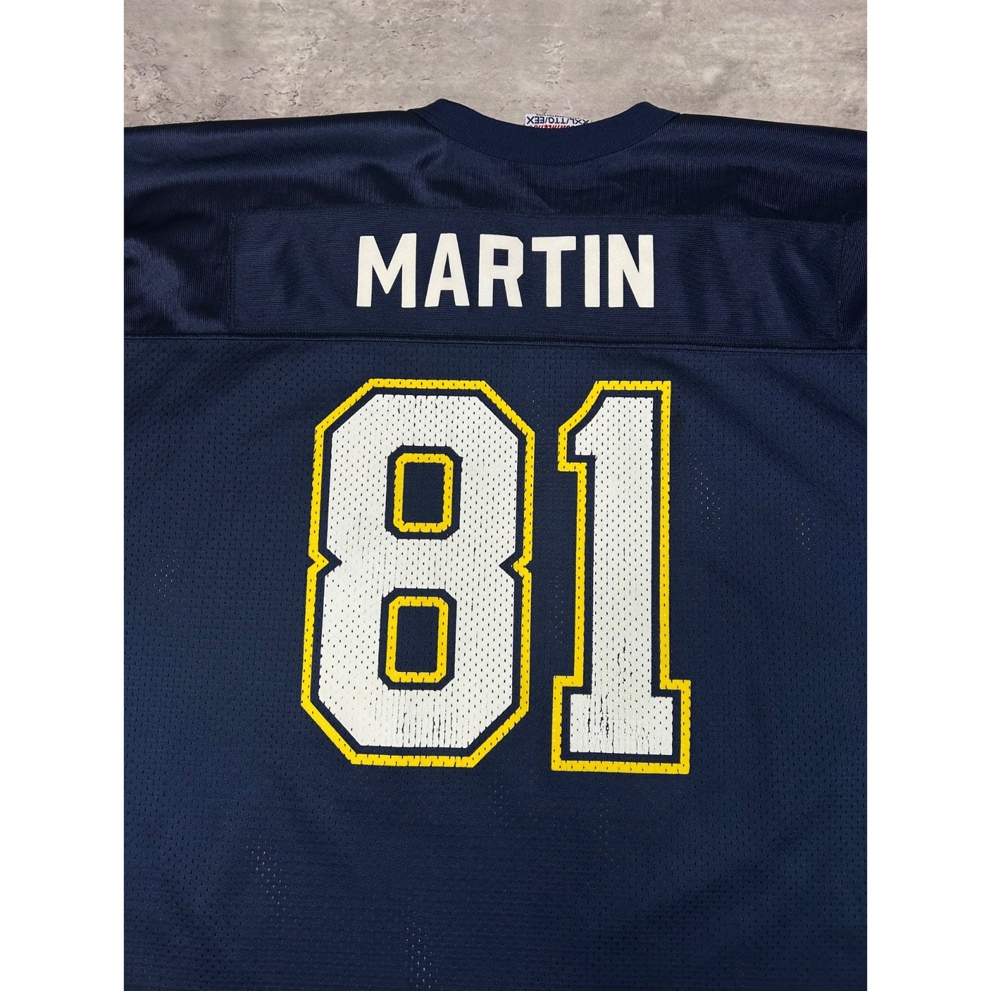 Vintage 90s Tony Martin #81 San Diego Chargers NFL Logo Athletic Jersey Size 2XL
