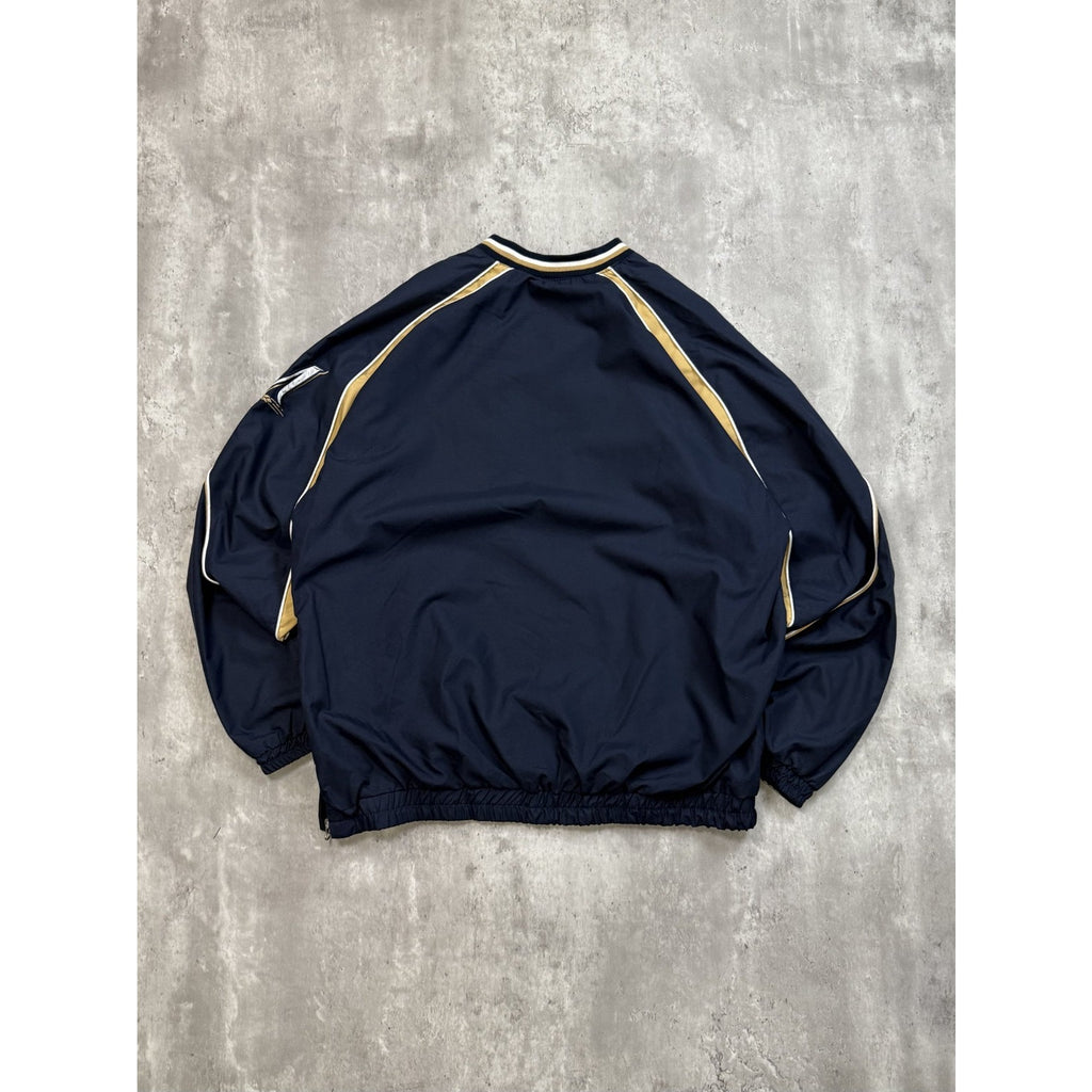Vintage Milwaukee Brewers MLB Embroidered Pullover Baseball Jacket Size Large