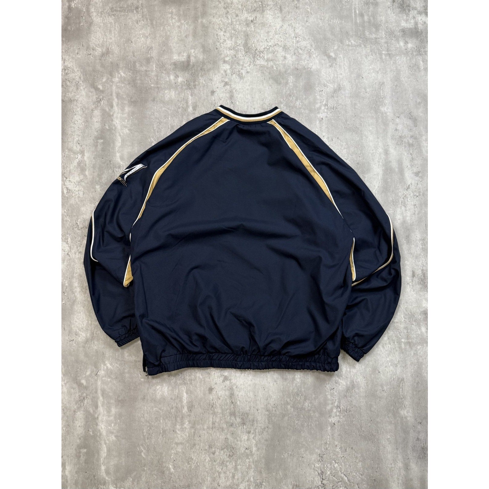Vintage Milwaukee Brewers MLB Embroidered Pullover Baseball Jacket Size Large