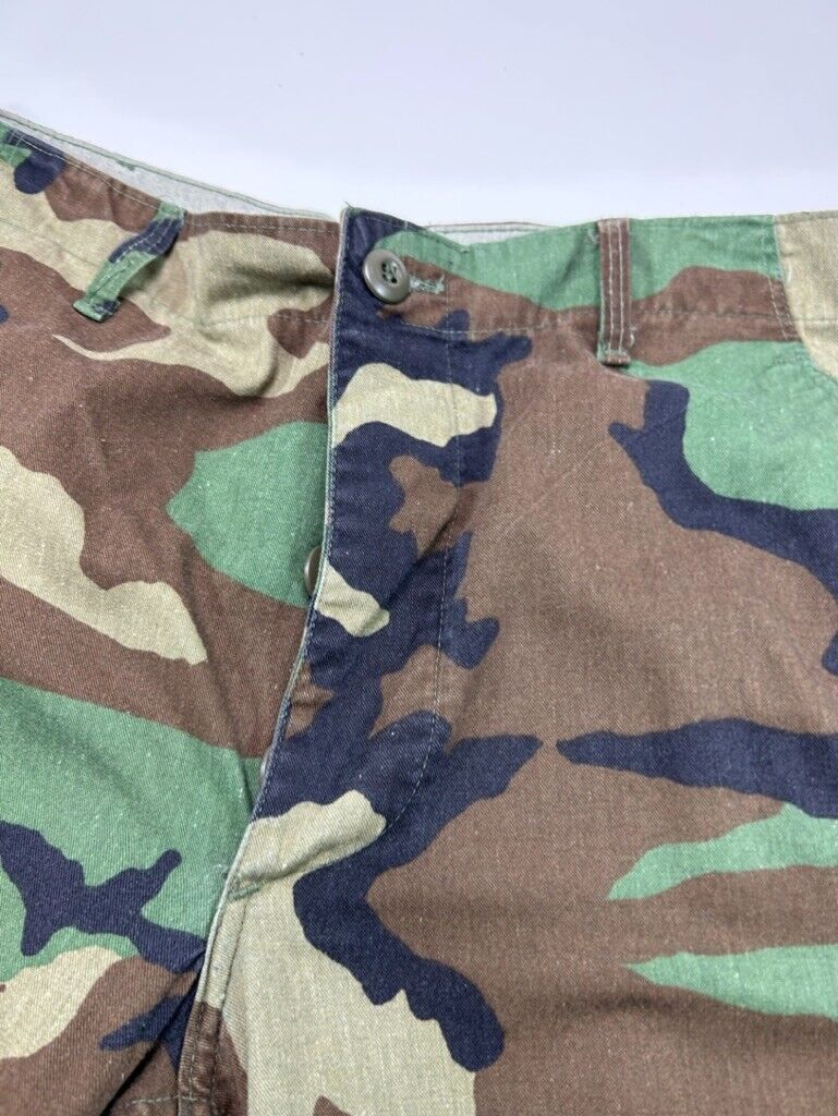 Vintage Nato Issue Woodland Camo Tactical Military Cargo Pants Size 34W