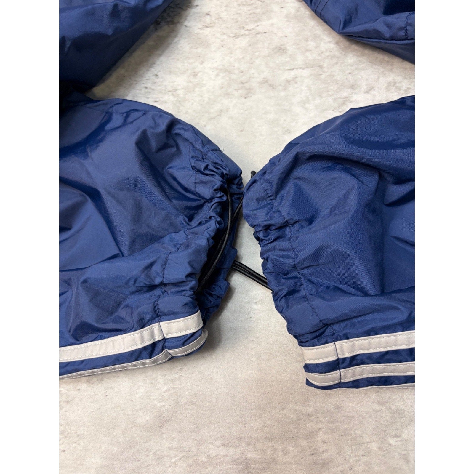 Vintage Adidas Embroidered Logo Three Stripe Nylon Track Pants Size Small