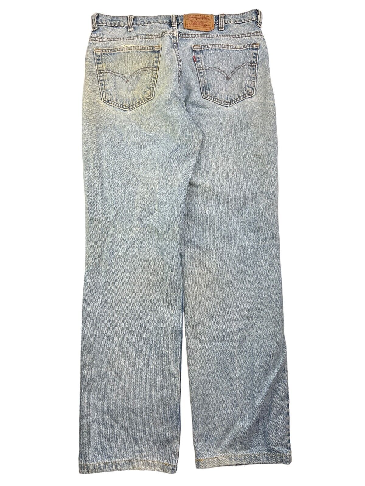 Vintage Levis Red Tab Light Wash Distressed Denim Pants Size 35