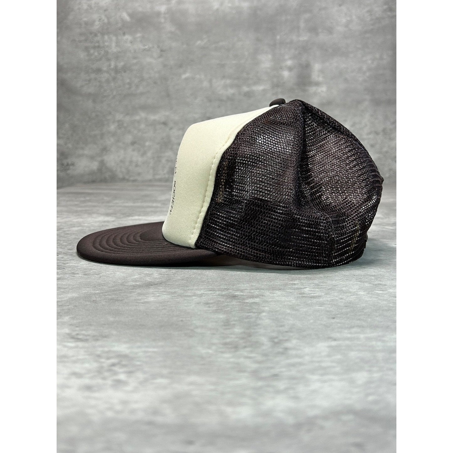 Vintage 80s Oklahoma Anthroplogical Society Spellout Trucker Snapback Hat OSFA