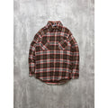 Vintage 1980s Big Mac JCPenney Brown Long Sleeve Button Up Shirt Size MT