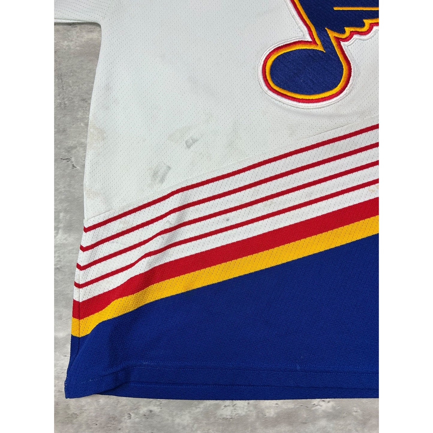 Vintage 90s St Louis Blues NHL Stitched CCM Hockey Jersey Size Large
