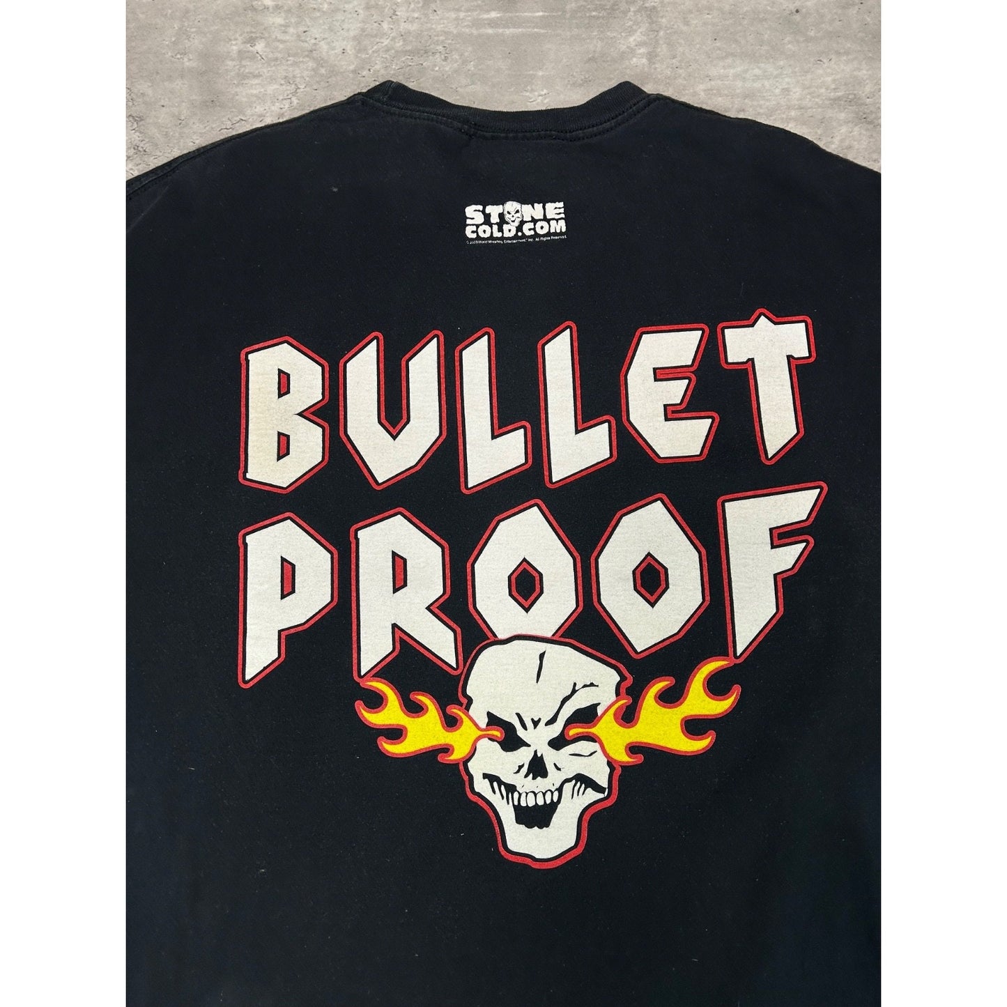 Vintage WWE Stone Cold Steve Austin Bullet Proof Wrestling T-Shirt Size 2XL