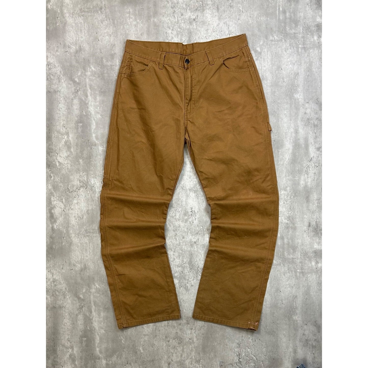 Dickies Canvas Workwear Carpenter Pants Size 36 Beige