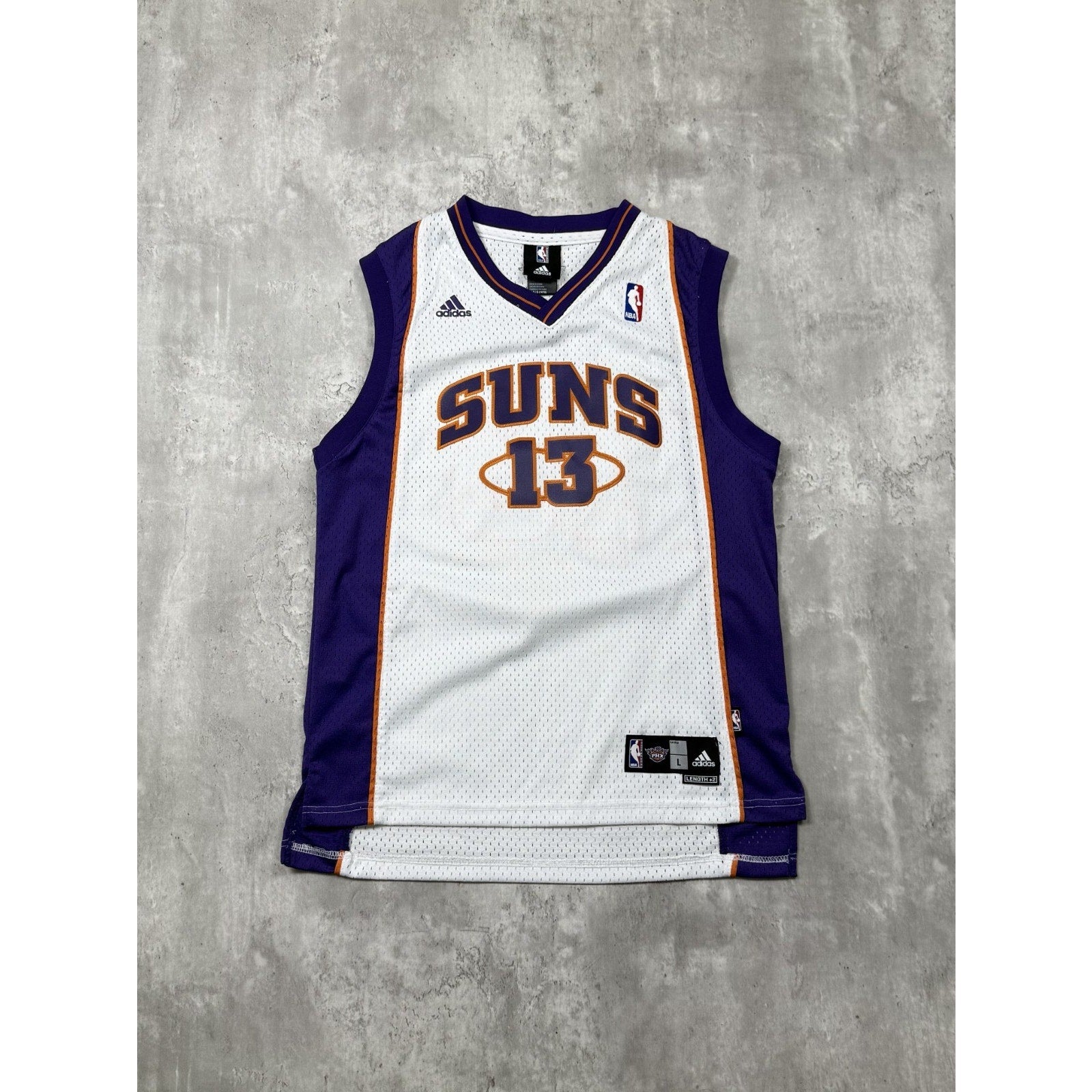 Vintage Steve Nash #13 Phoenix Suns NBA Adidas Basketball Jersey Size XL YOUTH