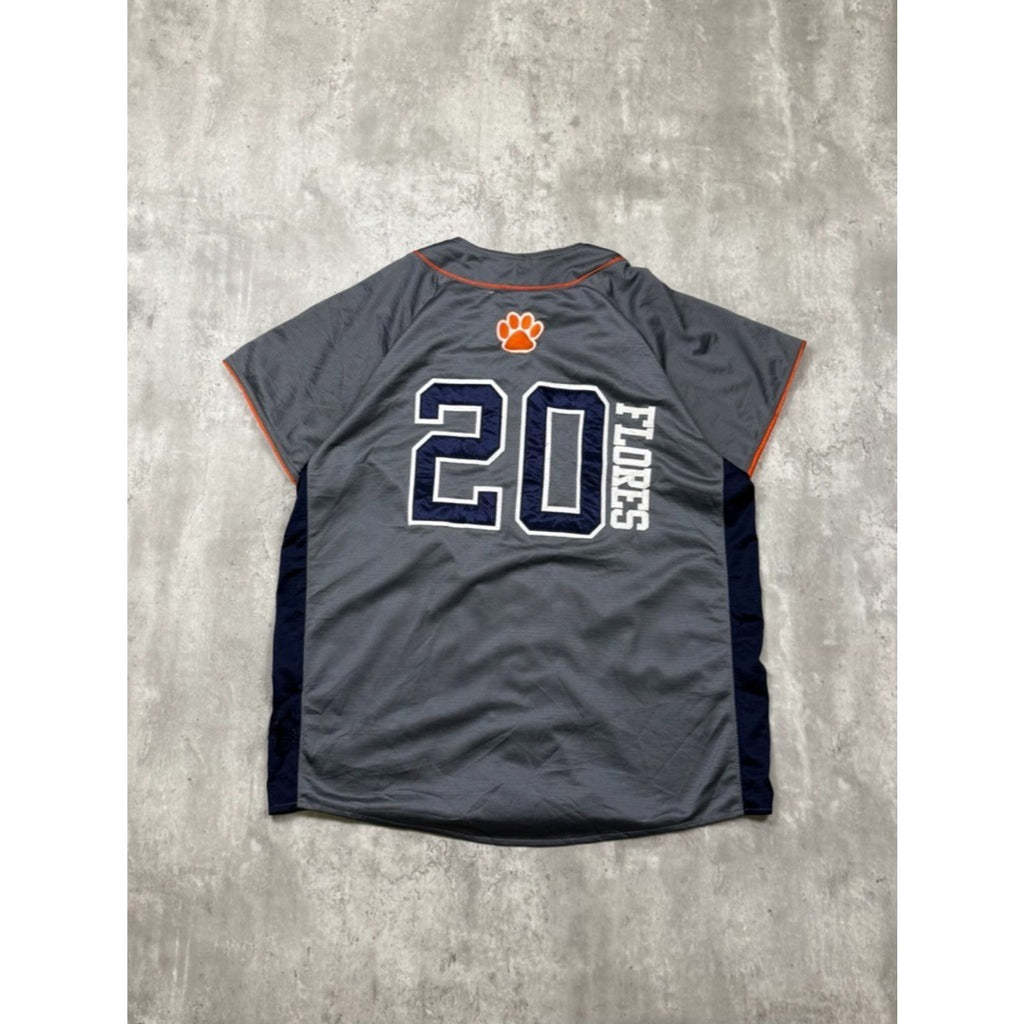 Womens Clemson Tigers Flores #20 NCAA Collegiate Baseball Jersey Size XL