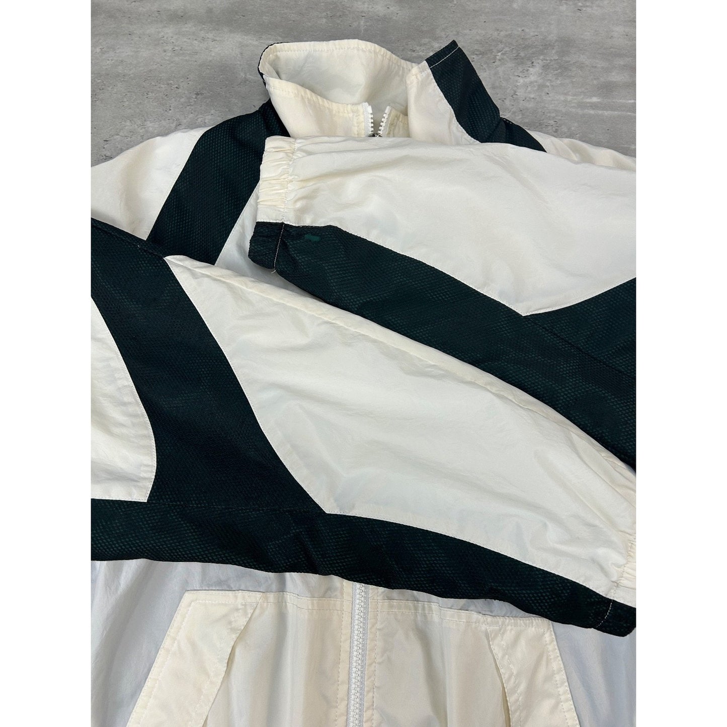 Vintage 90s Nike Embroidered Swoosh Air Full Zip Windbreaker Jacket Size Medium