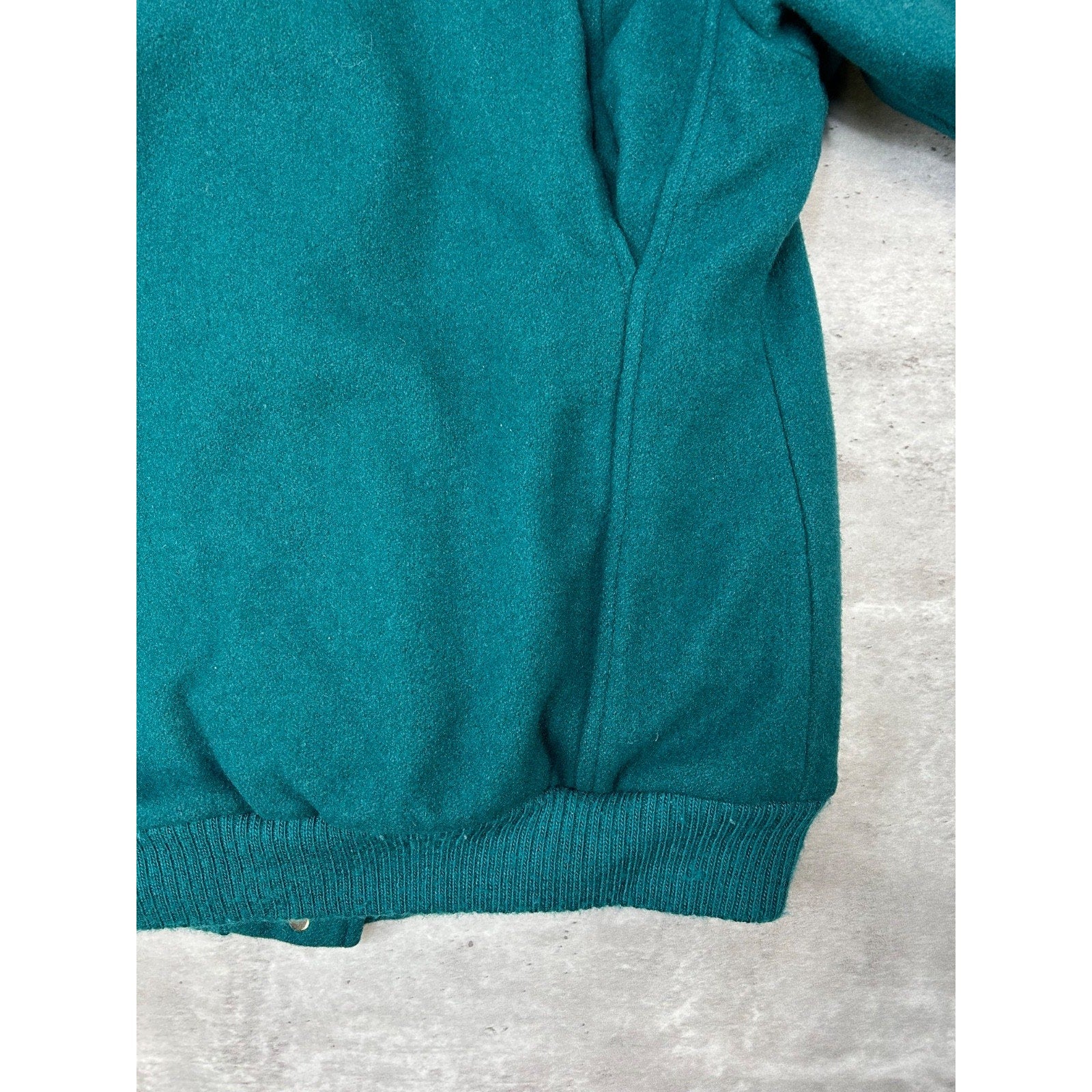 Vintage 90s Eddie Bauer Full Zip Varsity Style Bomber Jacket Size Large