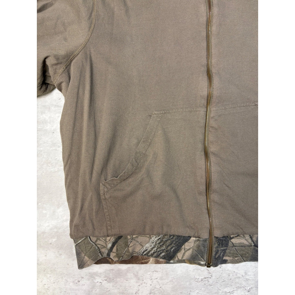 Vintage Outfitters Ridge Realtree Hardwoods Reversible Hooded Sweatshirt Size XL