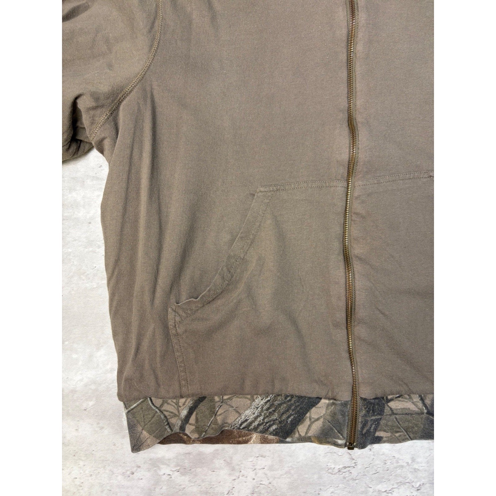 Vintage Outfitters Ridge Realtree Hardwoods Reversible Hooded Sweatshirt Size XL