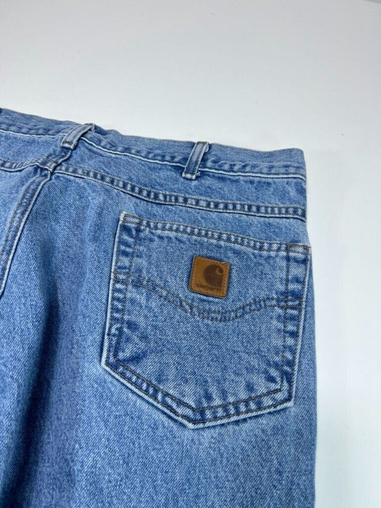 Vintage Carhartt Light Wash Denim Pants Size 37W B17-STW