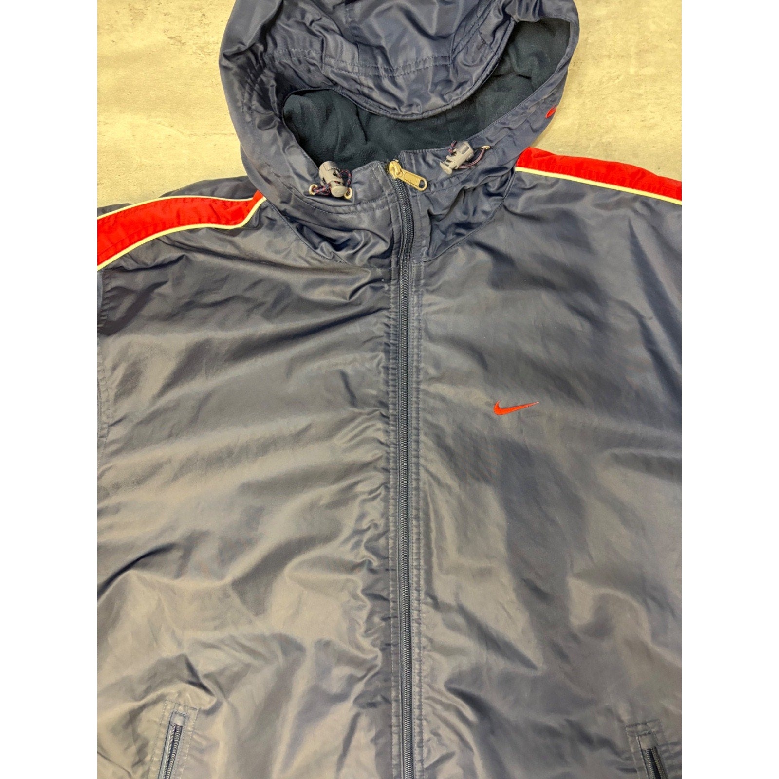 Vintage 2000s Nike Embroidered Swoosh Nylon Bomber Jacket Size