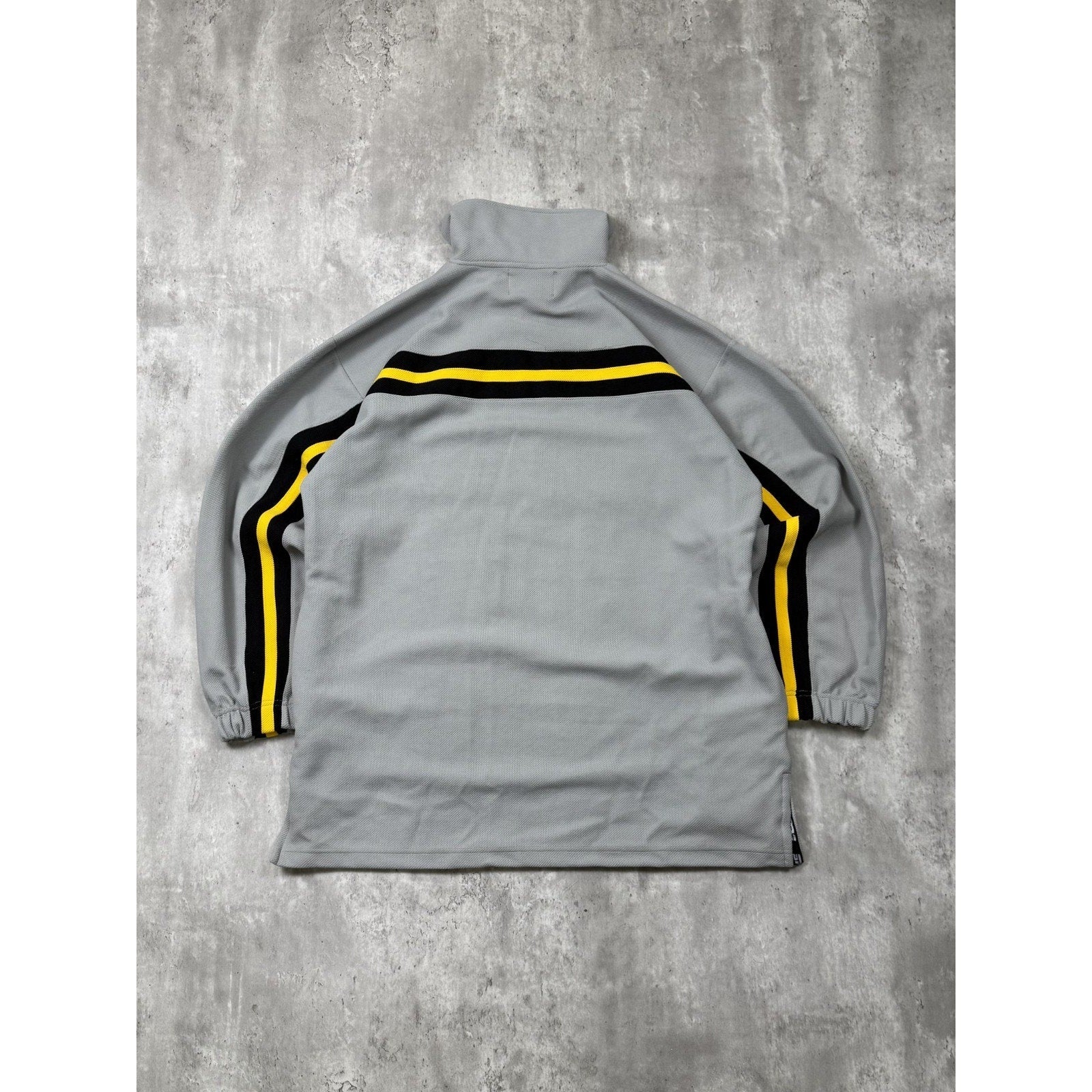 VTG Y2K Southpole Embroidered Spellout Two Tone 1/4 Zip Sweatshirt Size Large