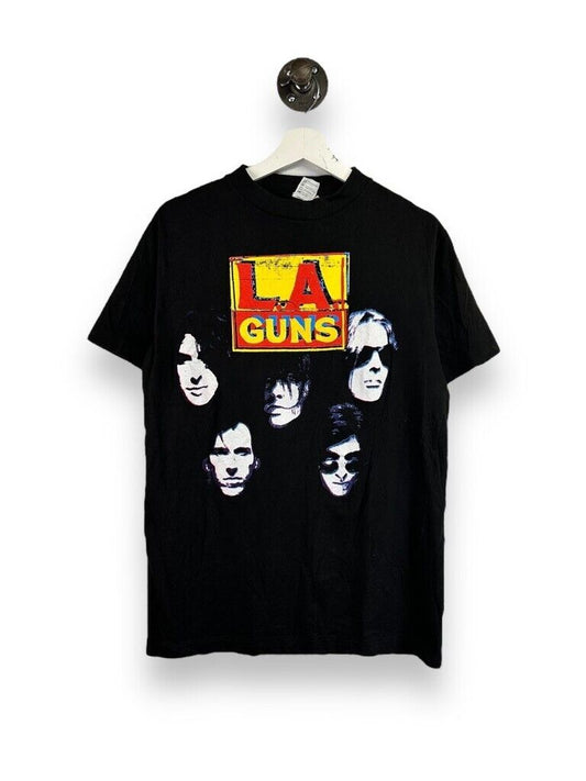 Vintage 1991 LA Guns Hollywood Vampires Rock Music Tour T-Shirt Size Large Black