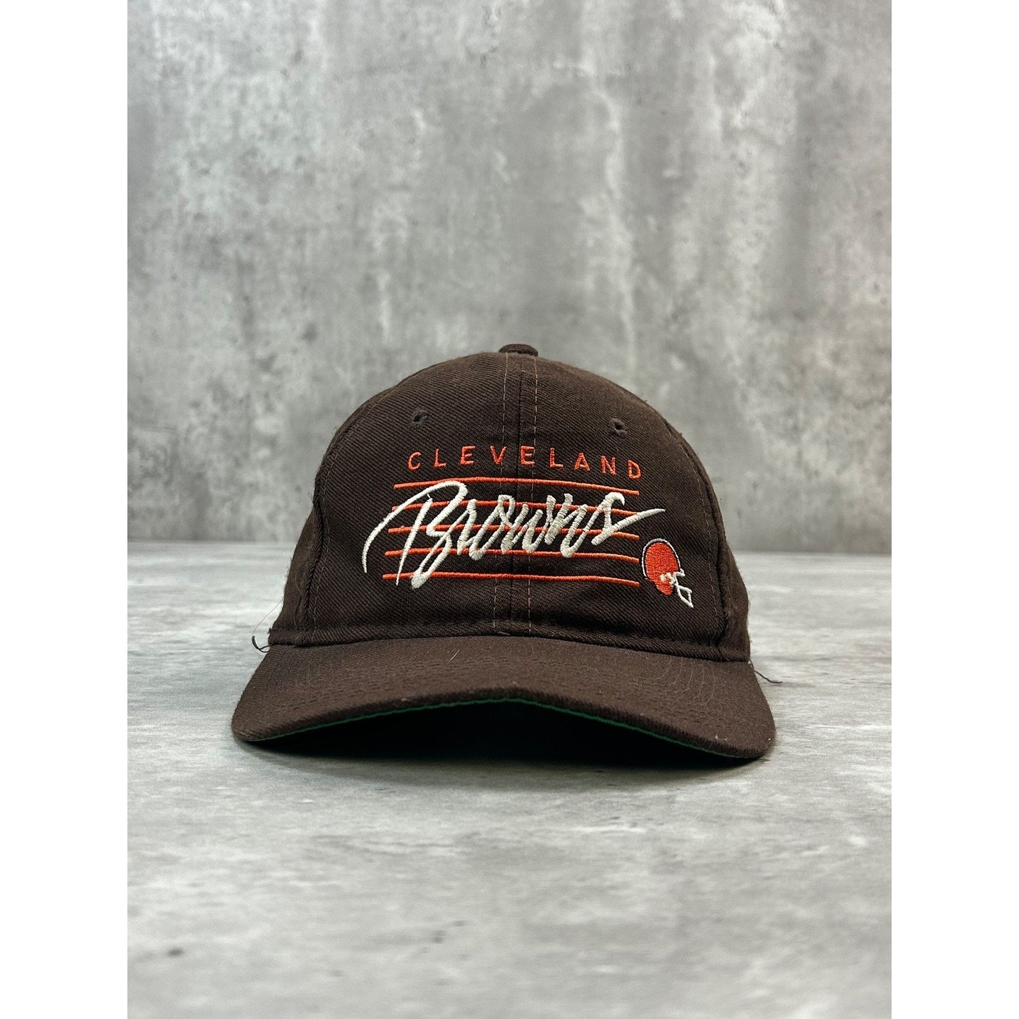 Vintage 90s Cleveland Browns NFL Embroidered Spellout Snapback Hat OSFA