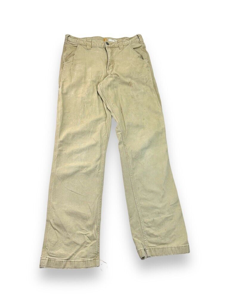 Carhartt Relaxed Fit Canvas Workwear Five Pocket Pants Size 31 Beige