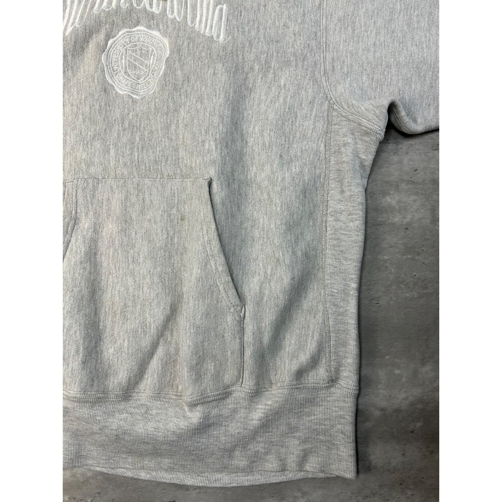 VTG 90s UNC Tarheels NCAA Champion Reverse Weave Hooded Sweatshirt Size XL