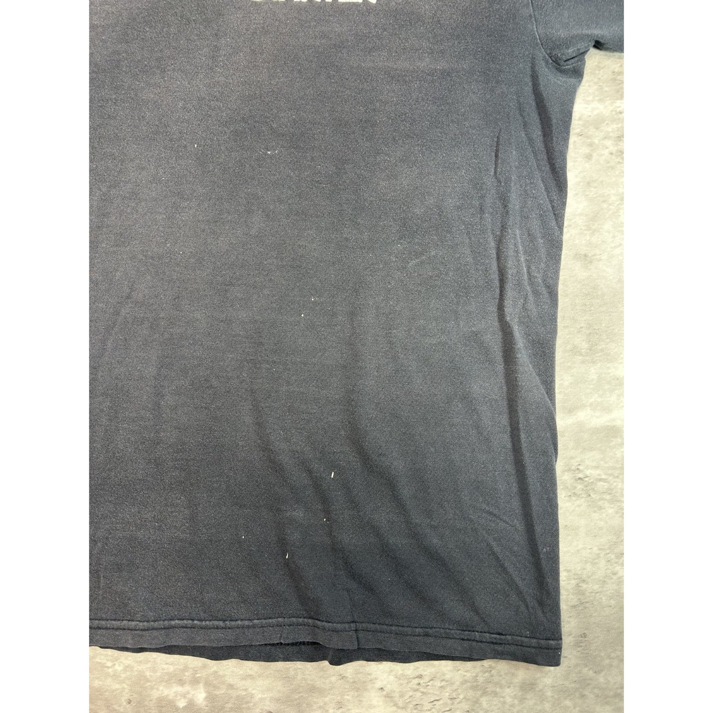 Vintage 90s Starter Graphic Classic Logo Faded T-Shirt Size Large Black
