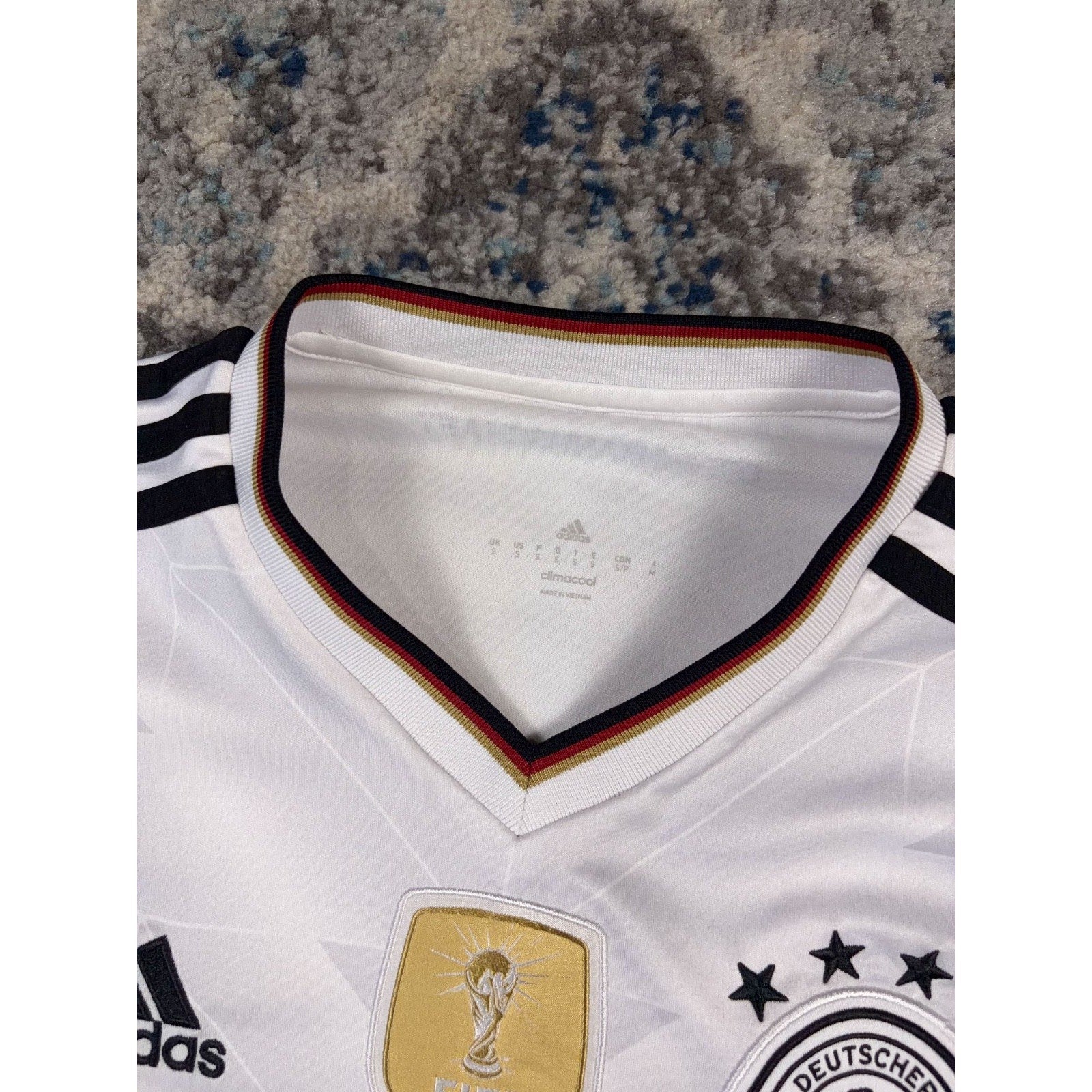 Vintage Adidas Germany National Team Embroidered Soccer Jersey Size Small