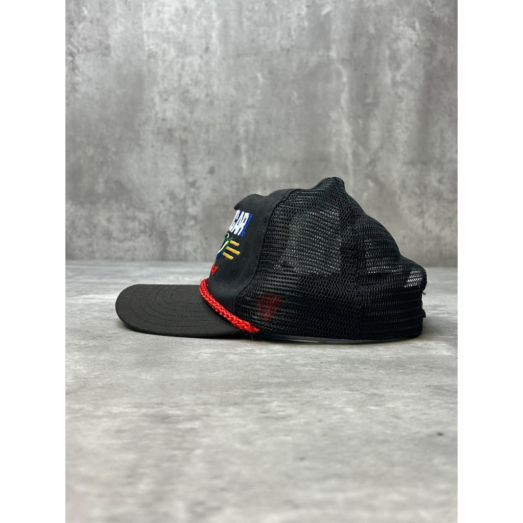 Vintage 90s Nascar Racing At It Best Embroidered Spellout Snapback Hat OSFA