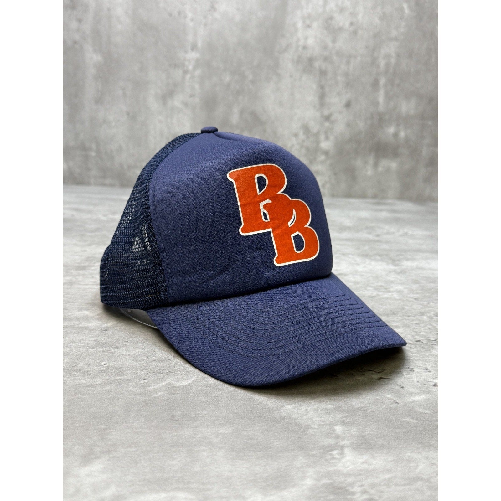 Vintage 80s/90s Double B Graphic Trucker Snapback Hat OSFA