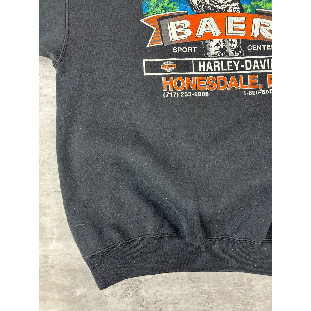 Vintage 1991 Harley Davidson Legends Live Where Legends Roam Sweatshirt Size XL