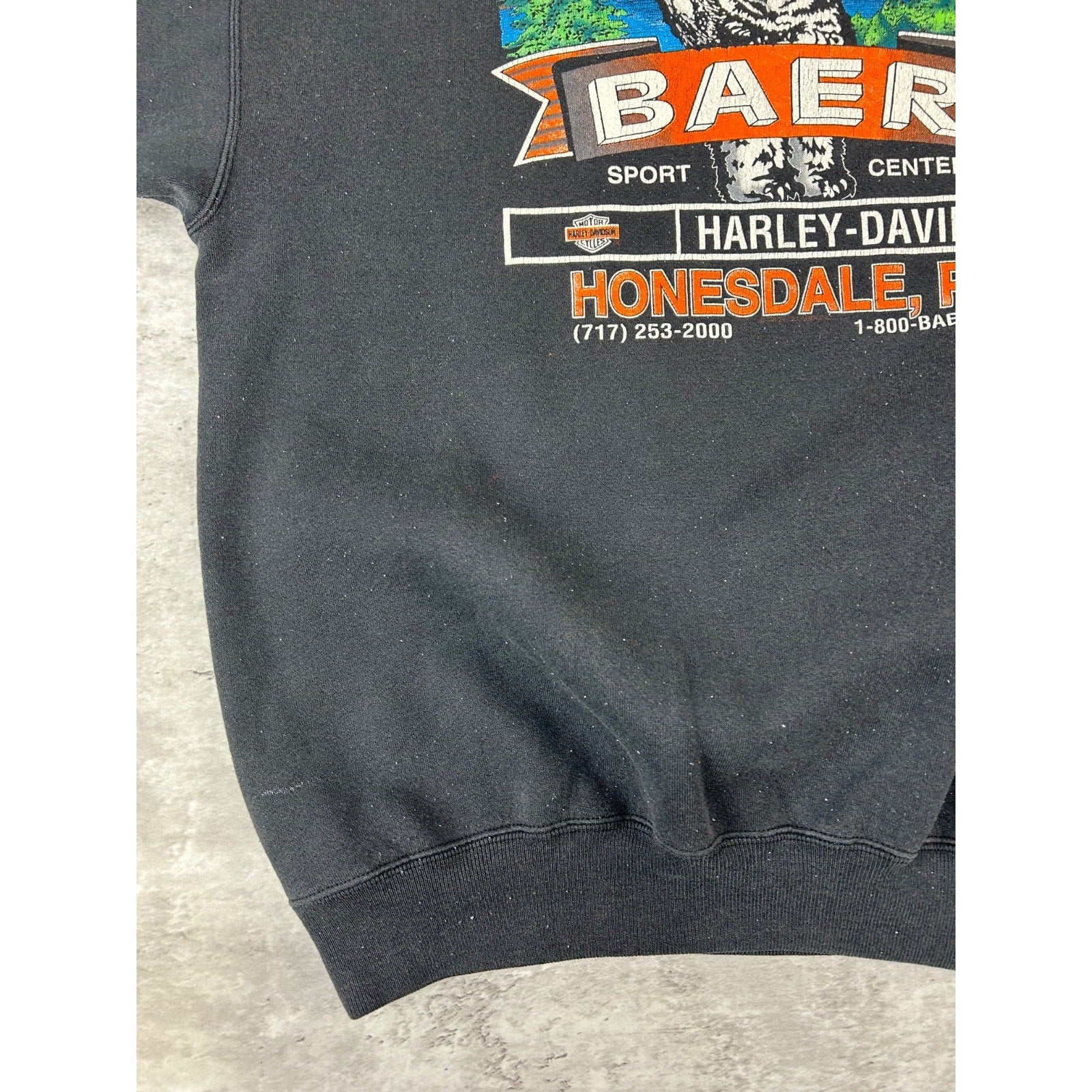 Vintage 1991 Harley Davidson Legends Live Where Legends Roam Sweatshirt Size XL