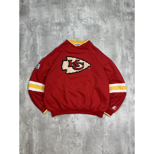 Vintage 90s Kansas City Chiefs NFL Embroidered Logo Starter Sweatshirt Size XL