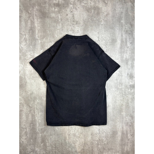 Vintage 1994 Levis Jeans 501 XX Graphic Spellout T-Shirt Size XL Black