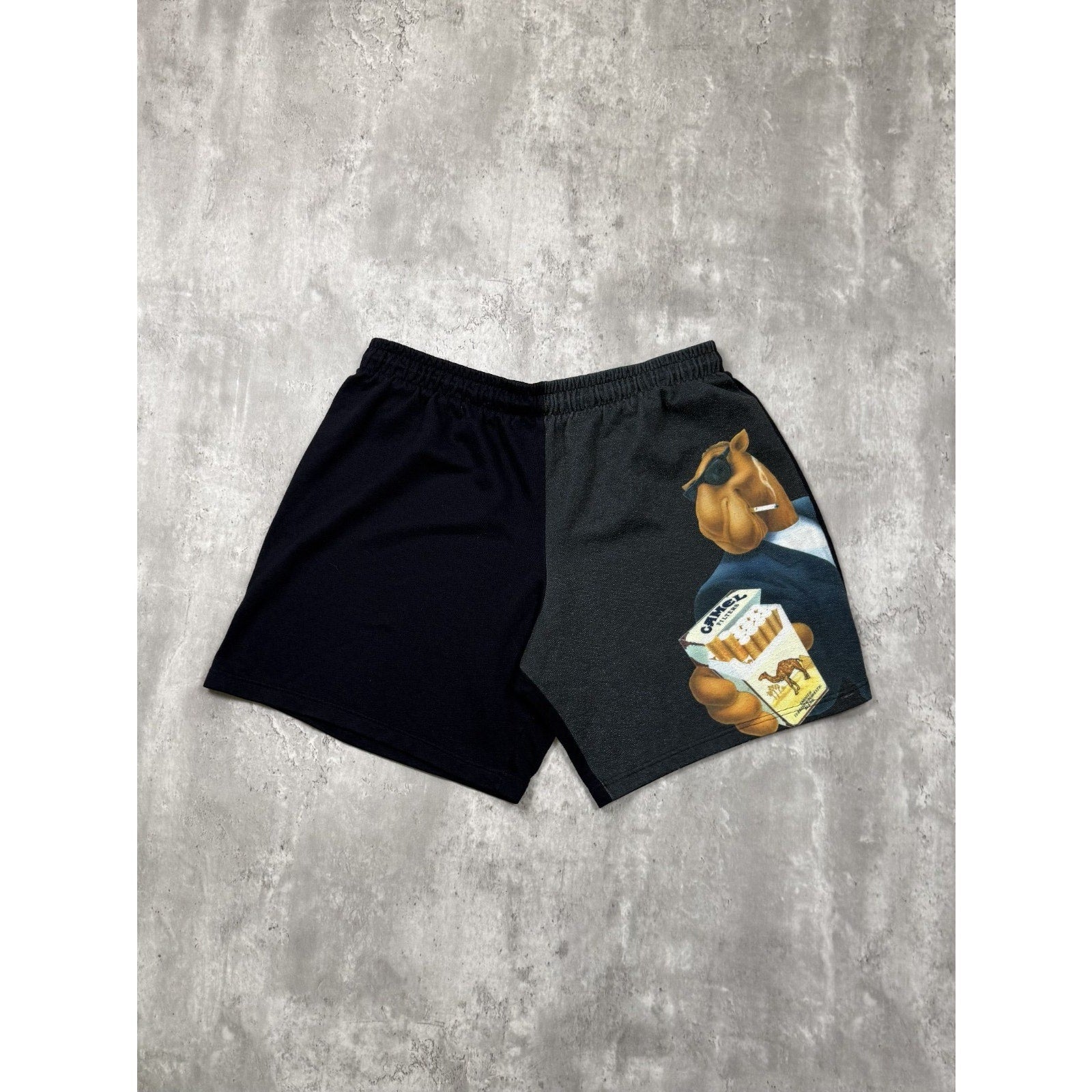 Vintage 90s Camel Cigarette Promo Joe Camel Graphic Sweat Shorts Size XL