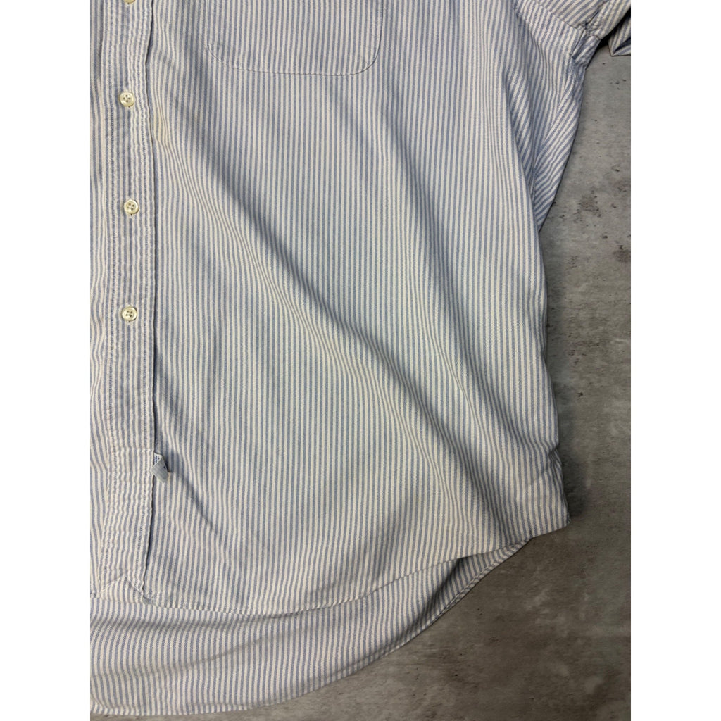 Vintage Polo Ralph Lauren Embroidered Pony Striped Button Up Shirt Size XL