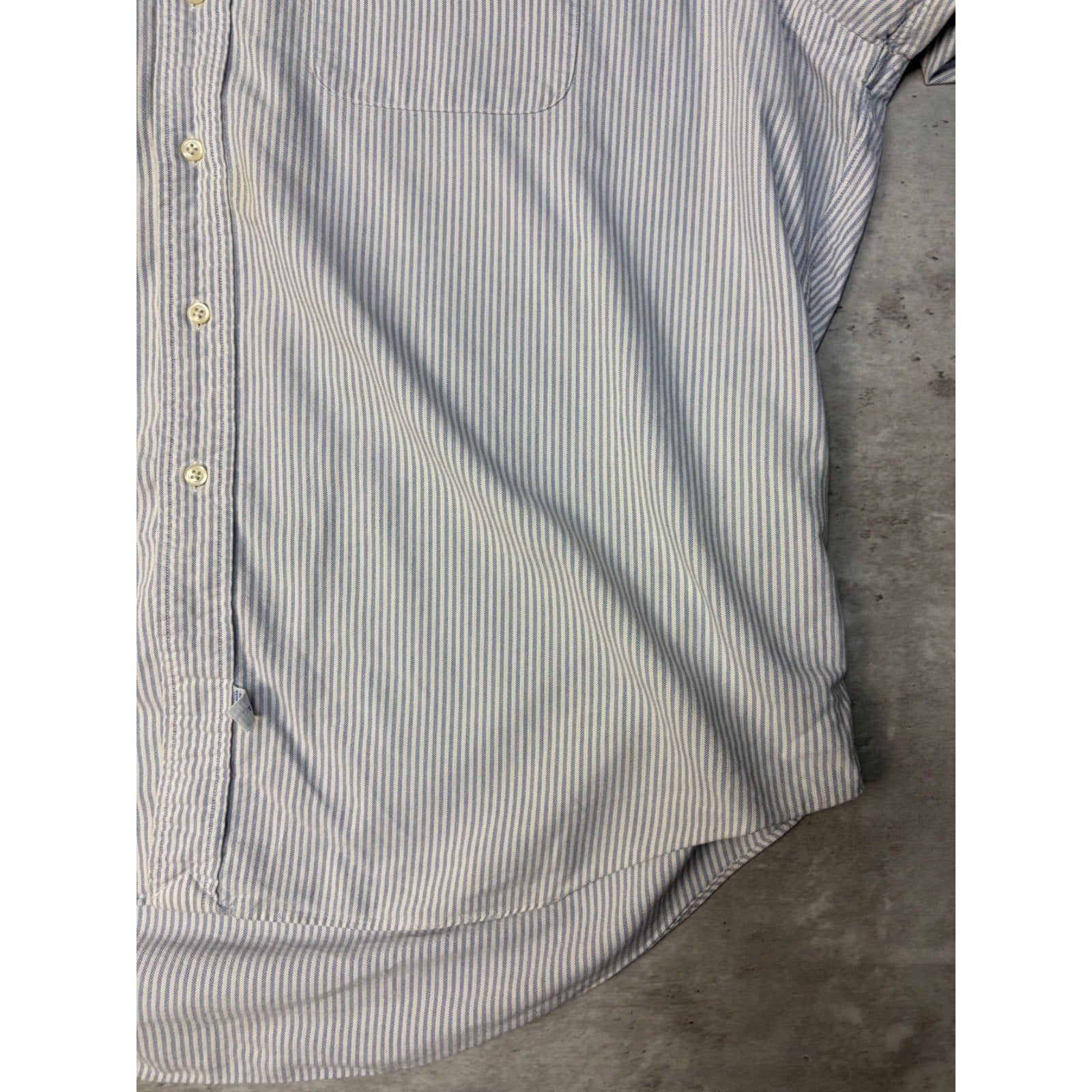 Vintage Polo Ralph Lauren Embroidered Pony Striped Button Up Shirt Size XL