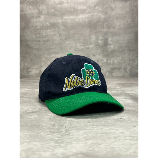 Vintage 90s Notre Dame Fighting Irish NCAA Collegiate Spellout Snapback Hat OSFA