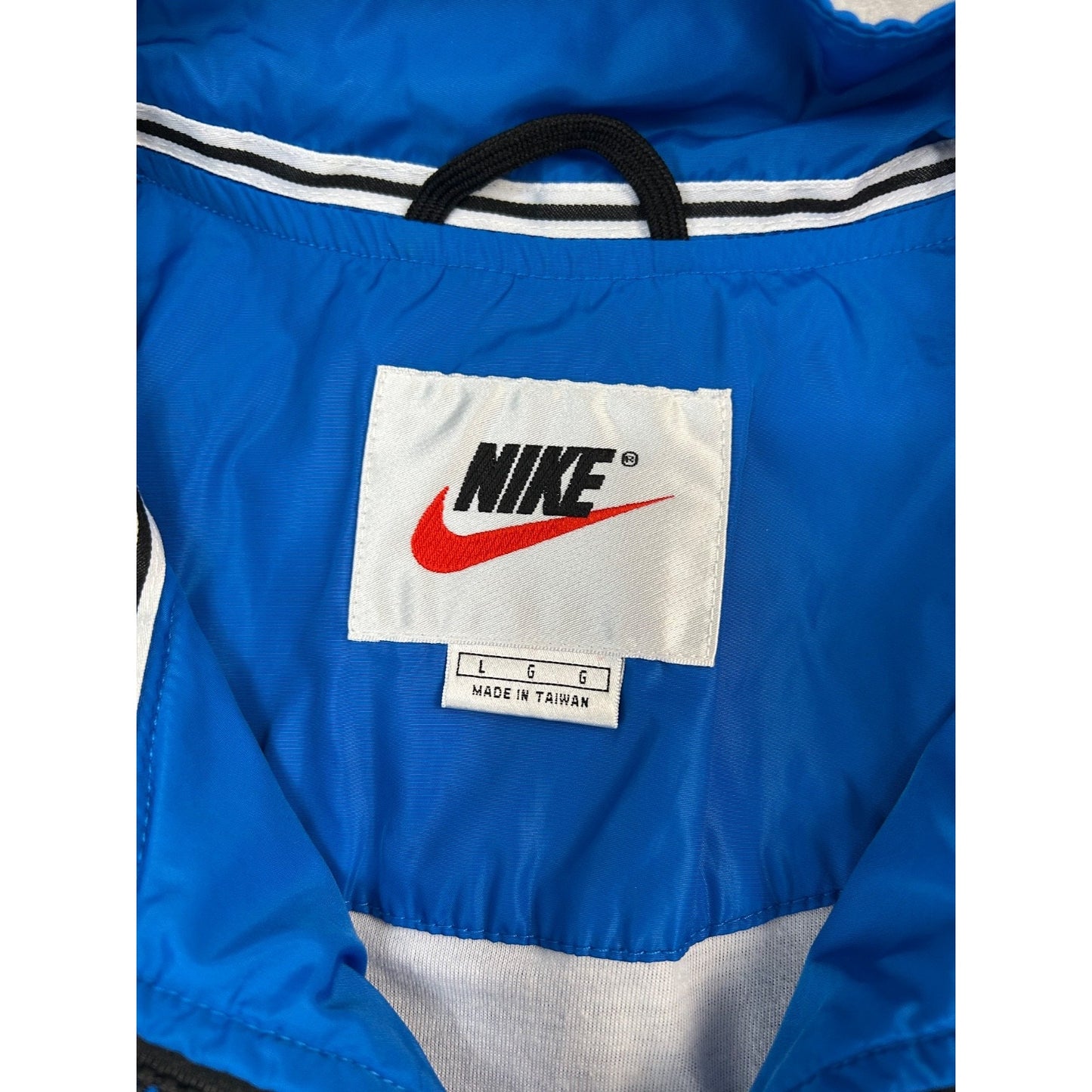 Vintage 2000s Nike Embroidered Swoosh Nylon Full Zip Jacket Size Large