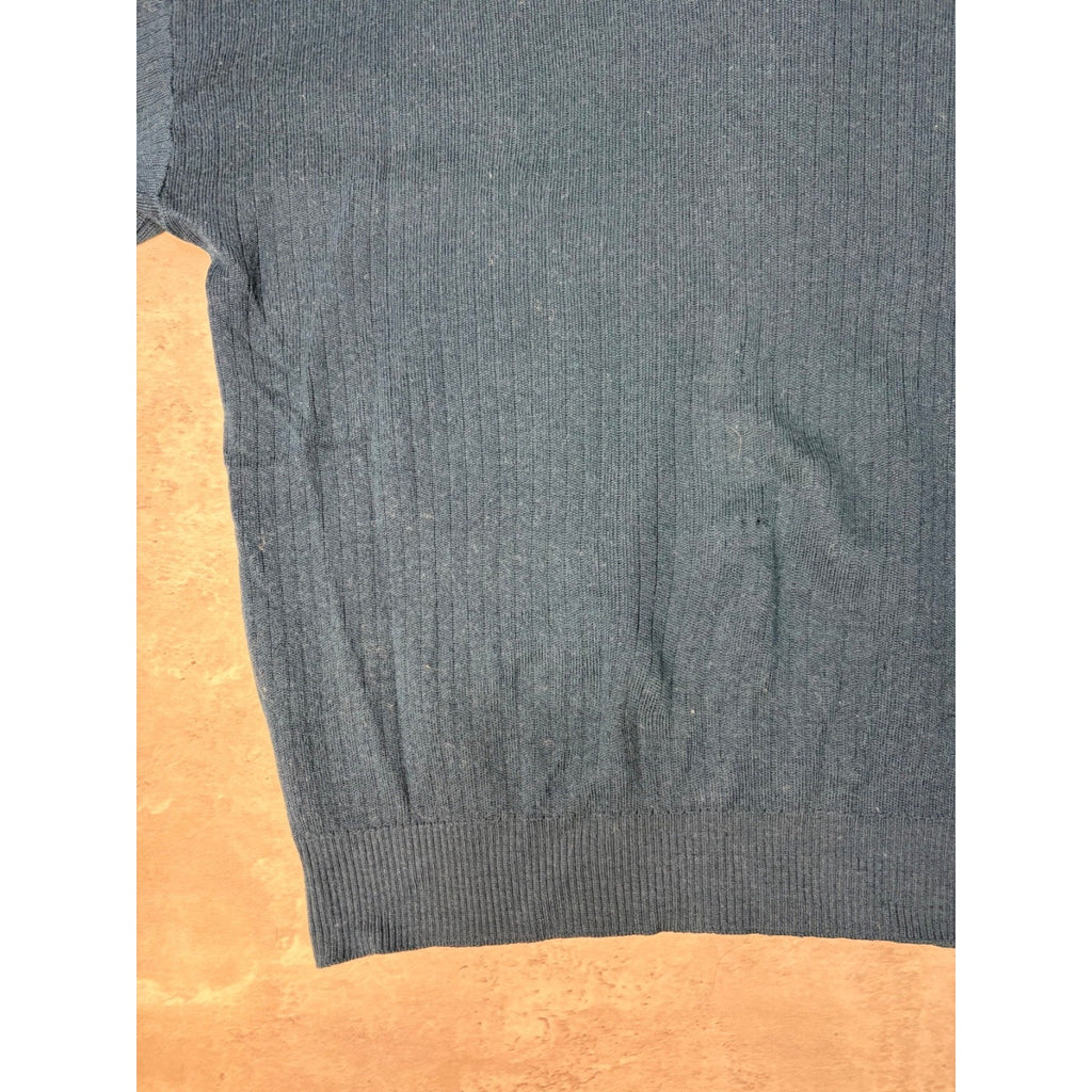Vintage 80s/90s Tundra 1/4 Button Collared Knit Sweater Size XL
